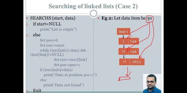 Sorted linked list search time complexity