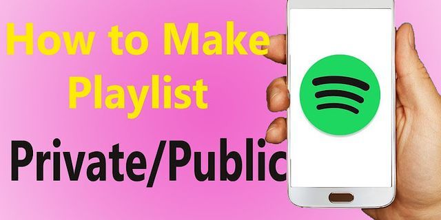 spotify cant make playlist public