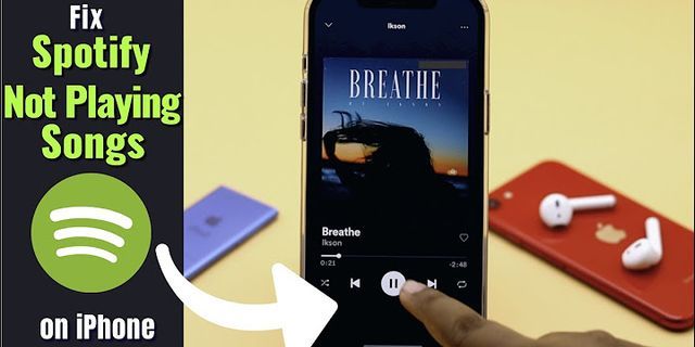 Spotify song starts then stops iPhone