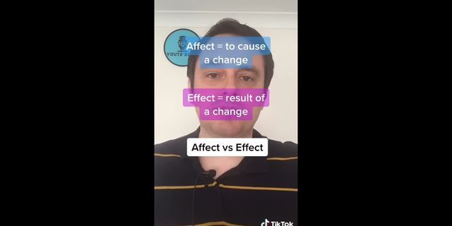 Sự khác nhau giữa impact và affect