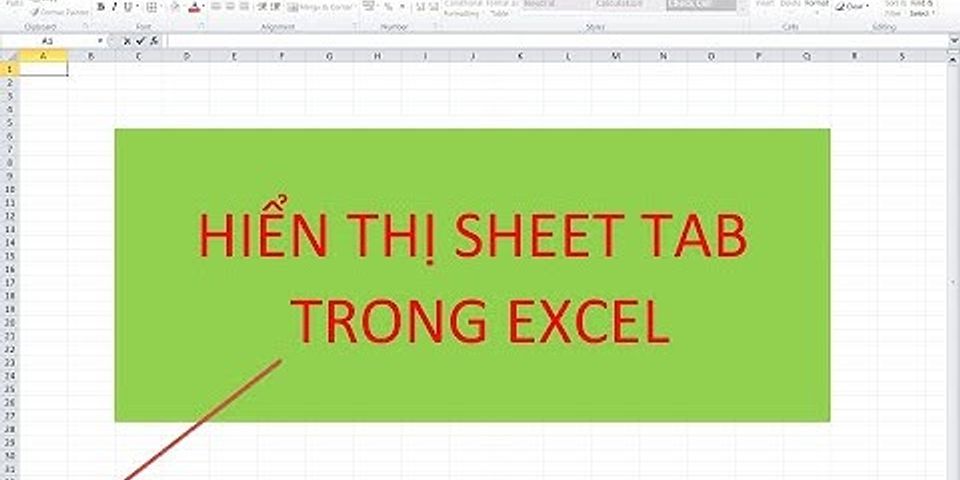 Sửa lỗi không xóa được sheet trong Excel