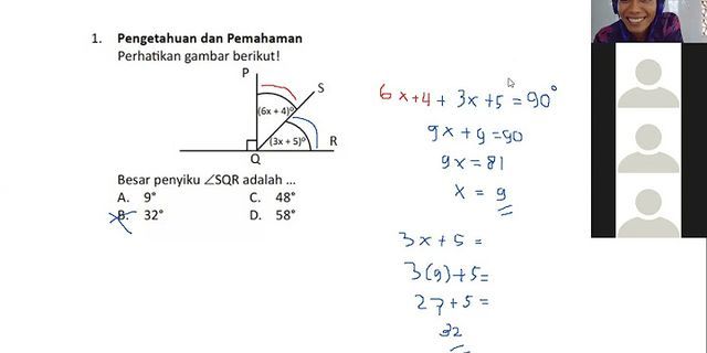 Sudut A Dan Sudut B Adalah Dua Sudut Yang Saling Berpenyiku Jika Besar ...