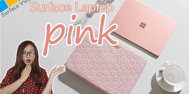 Surface Laptop hồng