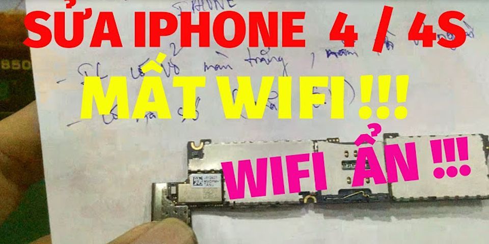 Tại sao iphone 5 không bắt được wifi