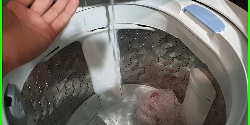 Tại sao nước không vào máy giặt