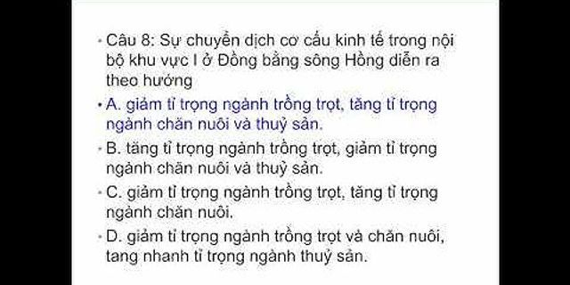 Tại sao phải chuyển dịch cơ cấu kinh tế ở Đồng bằng sông Hồng