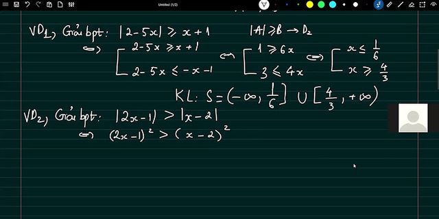 Tập nghiệm của phương trình giá trị tuyệt đối x - 2 = 2 x trừ 1 là