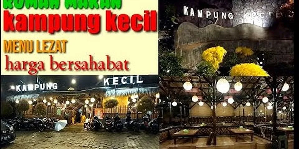 Tempat makan lesehan di bandar lampung