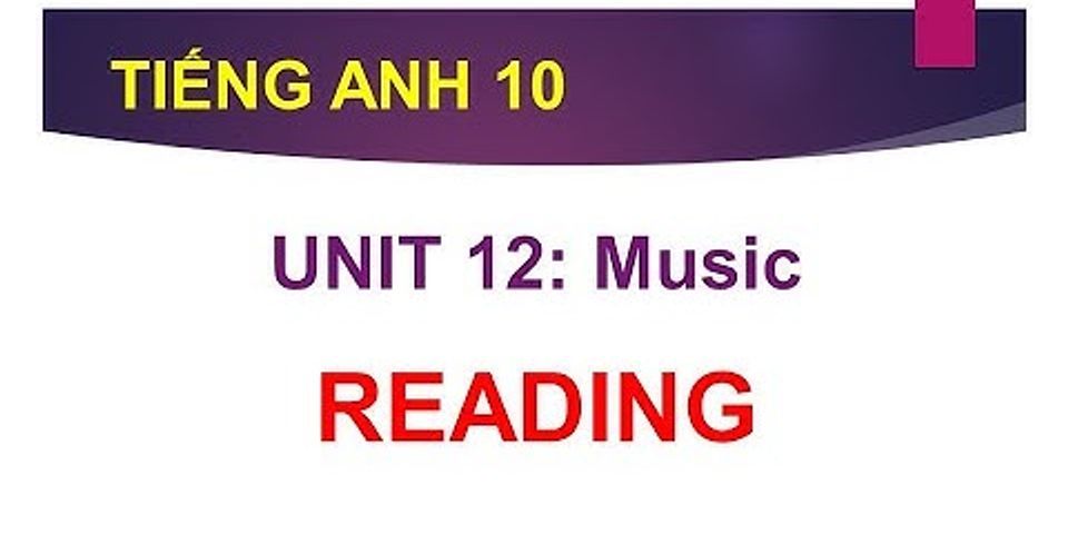 Tiếng anh lớp 12 unit 12 reading