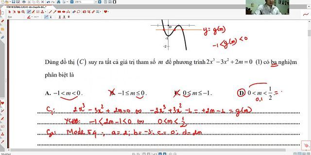 Tìm tất cả các giá trị thực của m để phương trình 4 2 xxm 2 3=0 có nghiệm