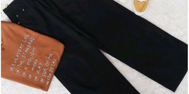 Top 14 kulot jeans high waist jumbo hitam terbaik 2022