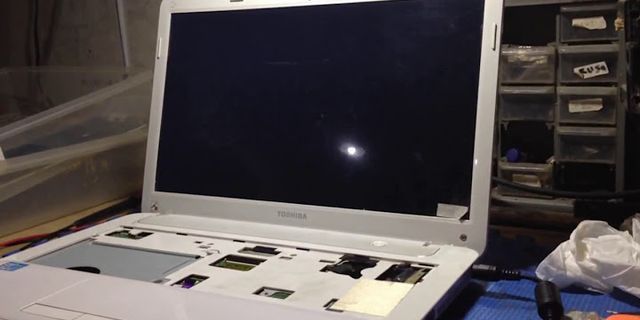 Toshiba laptop screen not working