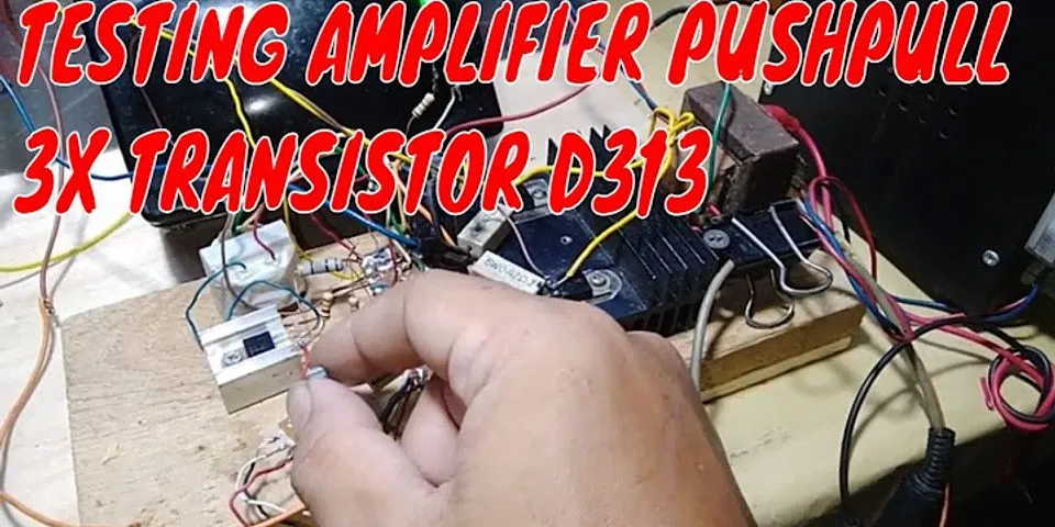 Transistor D313 adalah jenis transistor yang bekerja pada