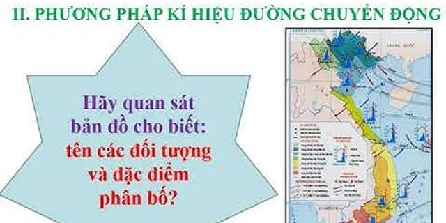 Trình bày một phương pháp biểu hiện các đối tượng địa lí có trong lược đồ công nghiệp của Việt Nam