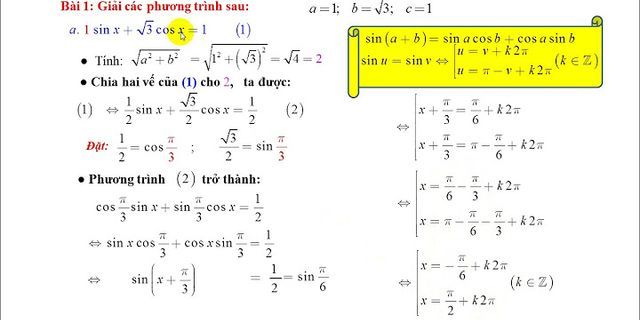 Trong các phương trình sau phương trình nào tương đương với phương trình sin 2x