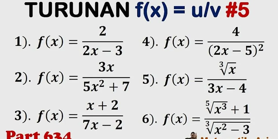 Turunan pertama dari fungsi y = (3 – 2x) (4 + 3x²) adalah…