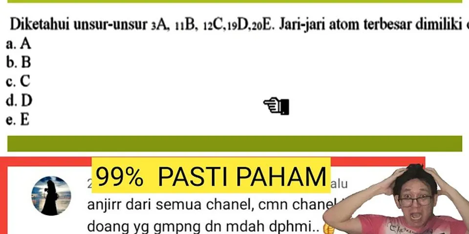 Urutan unsur tersebut dari yang mempunyai jari-jari atom terkecil adalah