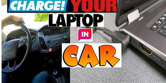 Use laptop charger in car