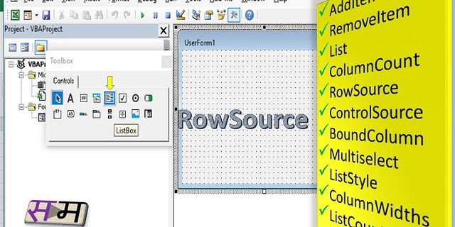 VBA Listbox RowSource Multiple Columns