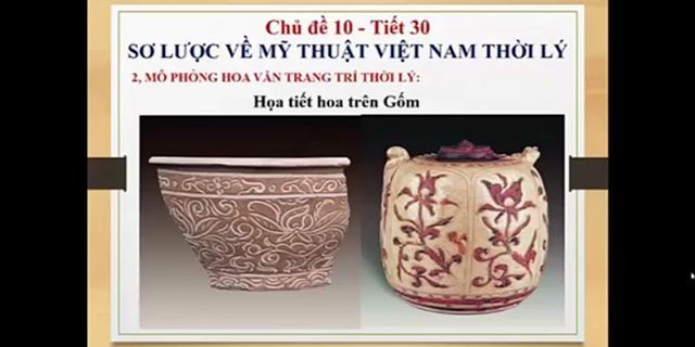 Vẽ Hoa Văn Thời Lý Lớp 6