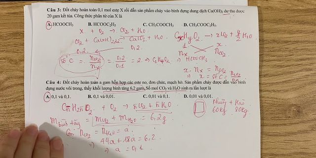 Viết công thức cấu tạo và gọi tên của C3H6O2