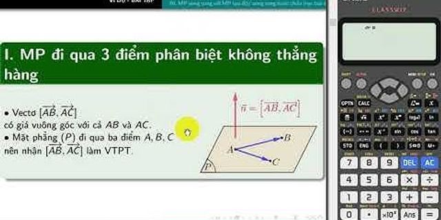 Viết phương trình mặt phẳng đi qua 2 điểm và song song với mặt phẳng