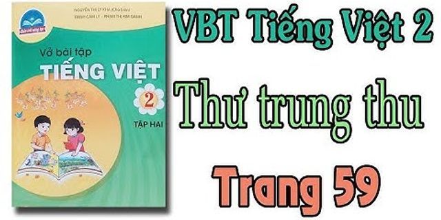 Vở bài tập Tiếng Việt lớp 2 trang 59 tập 1