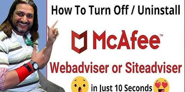 Webadvisor by McAfee là gì
