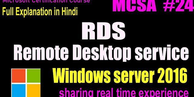 What is Remote Desktop Services role?