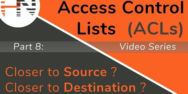 Where is Access Control list located