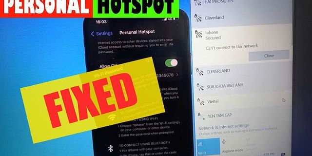 Why cant I connect my laptop to my iPhone hotspot?
