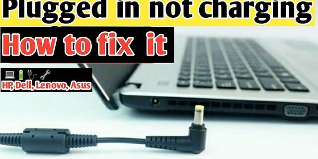 Why wont my laptop work when plugged in?