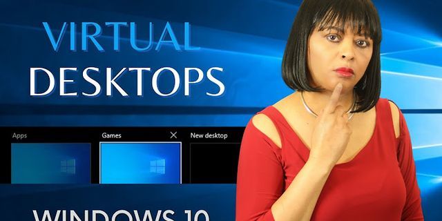 Windows 10 multiple desktop layouts