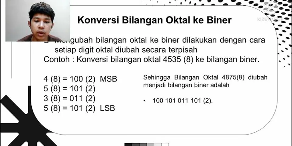 Yang bukan merupakan bilangan di dalam sistem komputer adalah