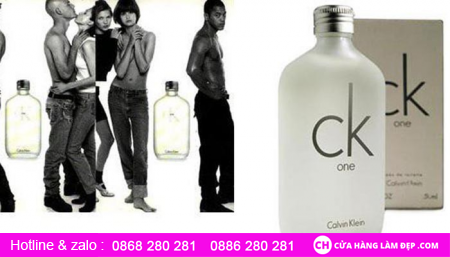 Thiết kế chai nước hoa Calvin Klein CK One đơn giản, cá tính