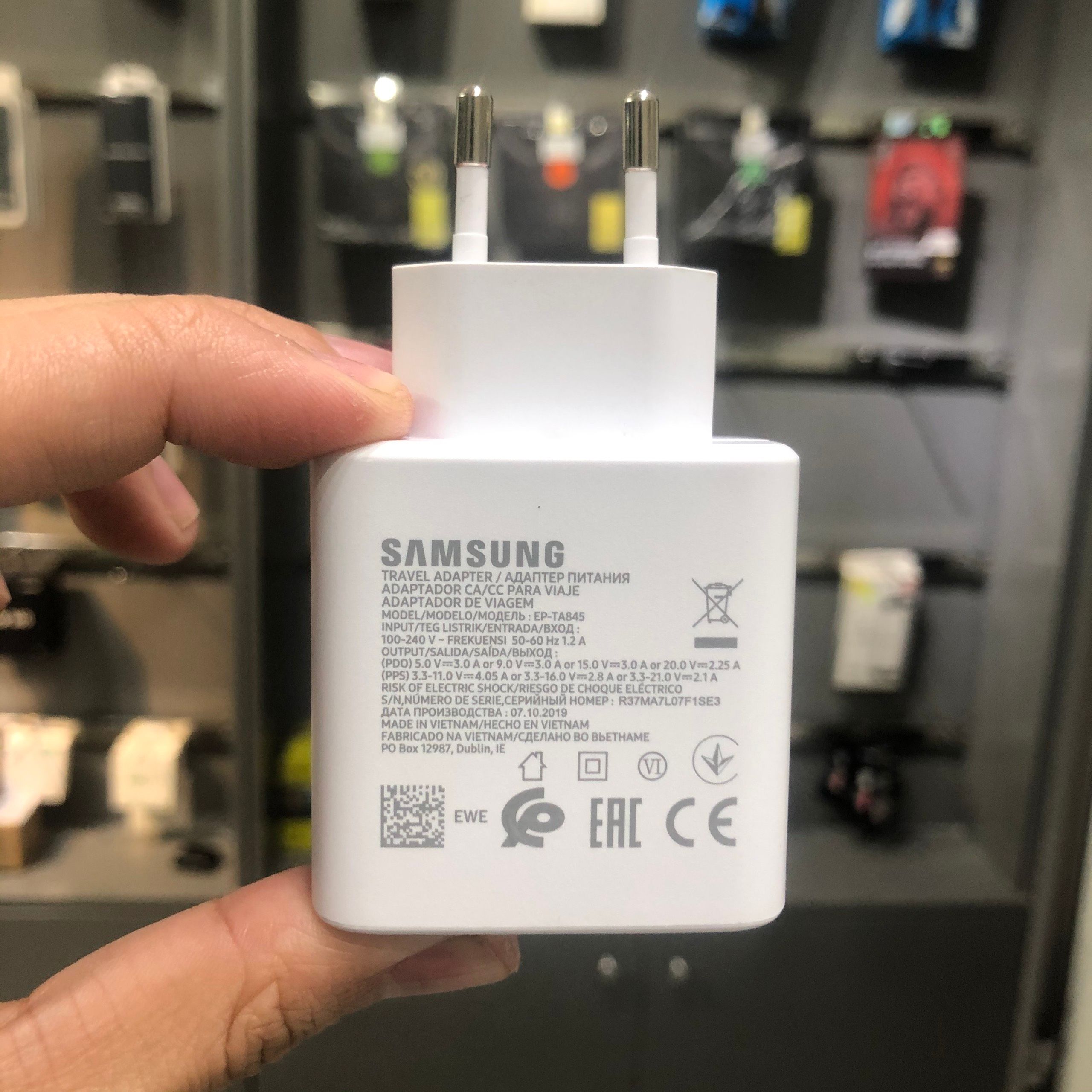 Bộ Sạc Siêu Nhanh Samsung 45W Chuẩn PD Cho Note 20 EP-TA845 - Hàng Chính Hãng