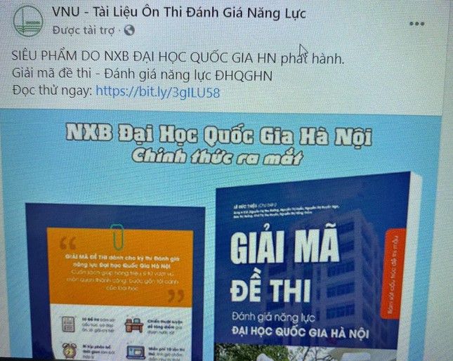 Sách luyện thi đánh giá năng lực vào ĐH Quốc gia Hà Nội: Thật hay giả? ảnh 1