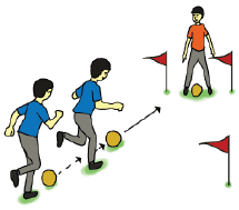 Latihan menyundul bola sambil melompat merupakan bentuk variasi gerak