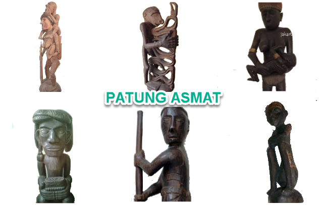 Patung asmat adalah contoh seni patung dari daerah