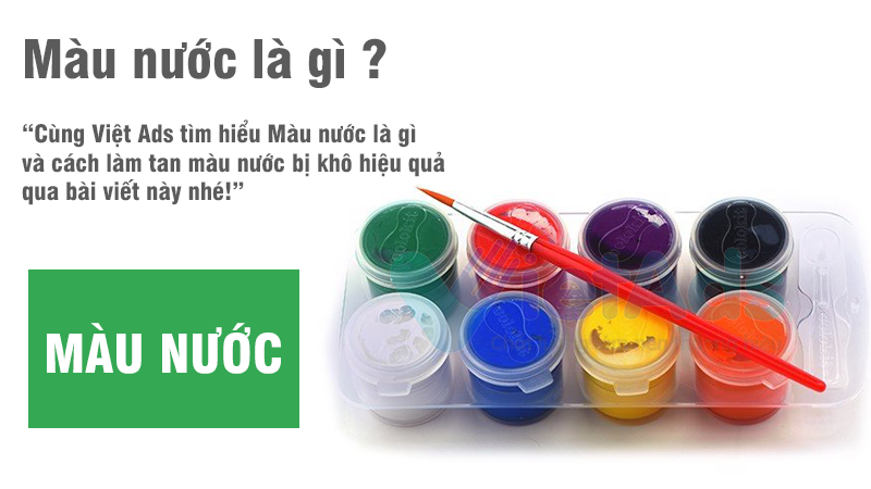 Màu nước là gì và cách làm tan màu nước bị khô hiệu quả?