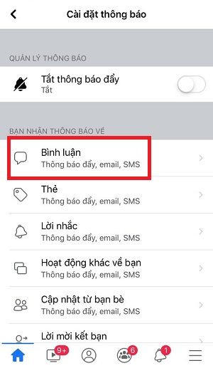 Thu thuat khac phuc khong nhan duoc thong bao binh luan tren facebook 