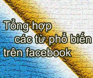 Tổng hợp các từ phổ biến trên facebook