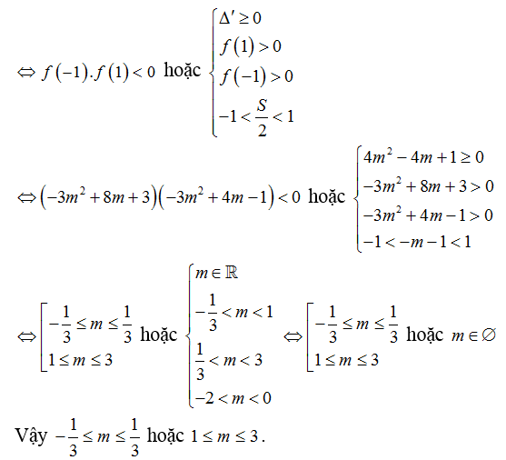 Tìm điều kiện của tham số m để phương trình lượng giác có nghiệm- Toán lớp 11