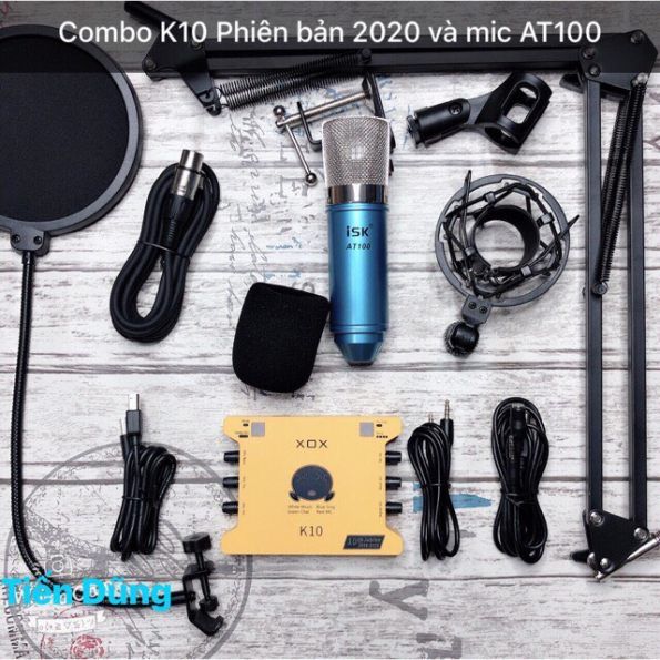 Bộ mic thu âm ISK at100 sound card xox k10 2020 phiên bản tiếng anh 622182244_VNAMZ-1447938187