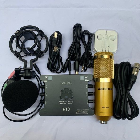 BỘ MIC HÁT THU ÂM LIVESTREAM 3 MÓN MIC BM900-CARD XOX K10 BẢN 2020 MỚI 650470063_VNAMZ-1554794231