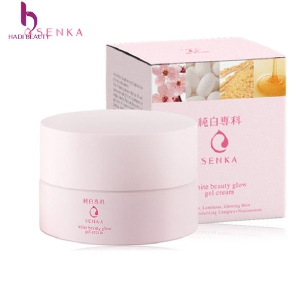 kem dưỡng da ban đêm cho da hỗn hợp Shiseido Senka White Beauty Glow Gel Cream