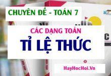 Các dạng toán về tỉ lệ thức và phương pháp giải - Toán lớp 7