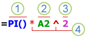 Các phần của một công thức