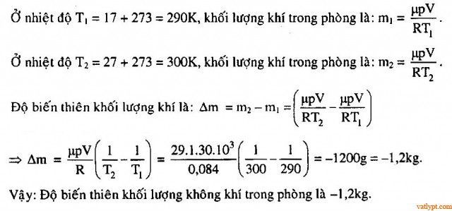 Chuyên đề quá trình đẳng áp, phương trình trạng thái, phương trình C-P, vật lí lớp 10