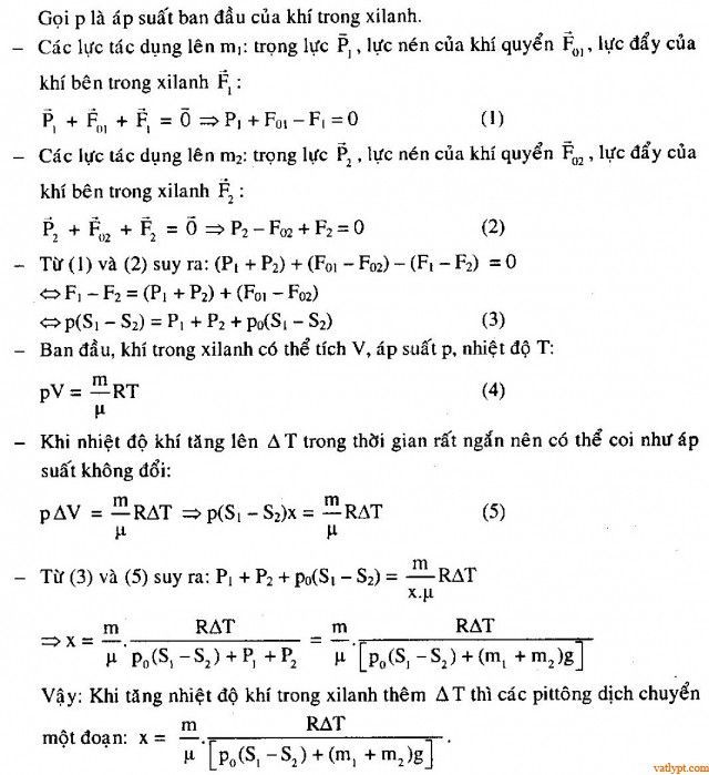 Chuyên đề quá trình đẳng áp, phương trình trạng thái, phương trình C-P, vật lí lớp 10